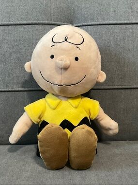 💛Kohl’s Cares Peanuts Charlie Brown 14” Plush- !TAG CUT OFF! -💛